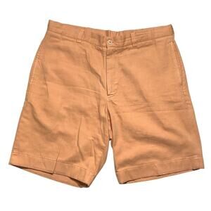 Scott Barber Orange Cotton Chino Shorts Men’s 34 — Preppy, Golf, Coastal